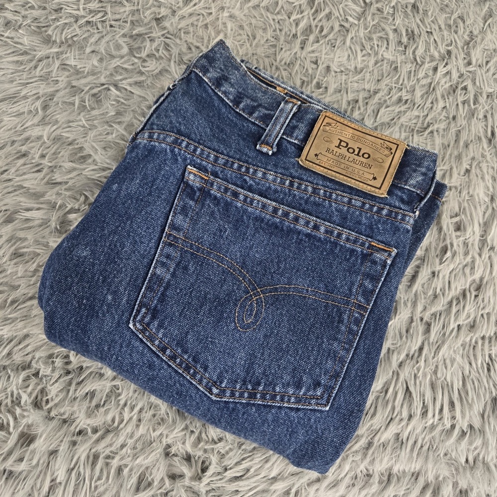 Vintage Polo Ralp Lauren Dungarees 65164‎ Mens 38/32* Straight Leg Denim Jeans